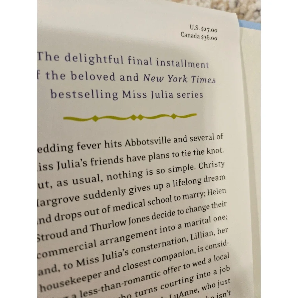 Miss‎ Julia Happily Ever After Ann B. Ross Book Wedding Fiction